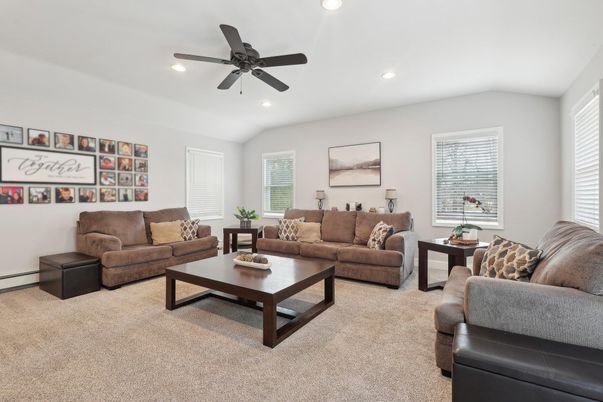 Interior, Living room, Recessed Lighting