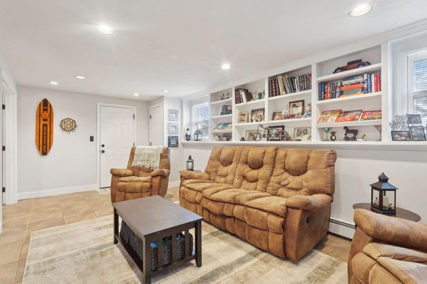 Interior, Living room, Recessed Lighting