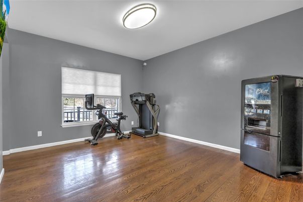Fitness Equipment, Interior, Wood Texture Flooring