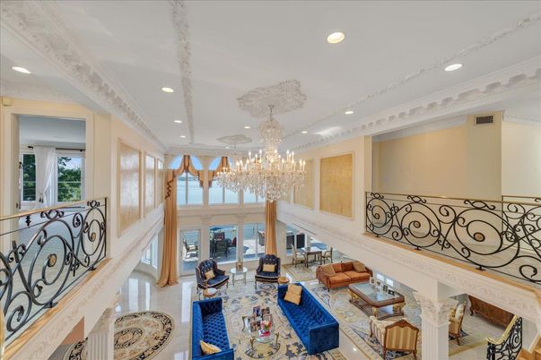 Chandelier, Interior, Living room, Recessed Lighting