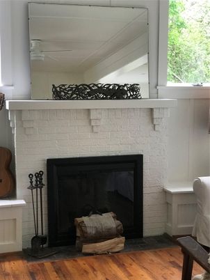 Fireplace, Interior, Wood Texture Flooring