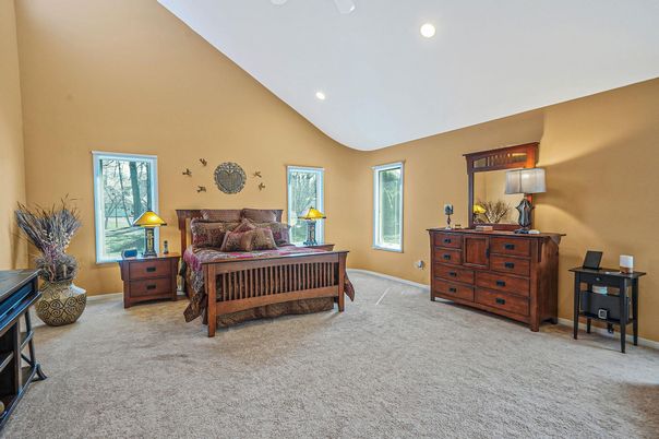 Bedroom, Interior, Recessed Lighting