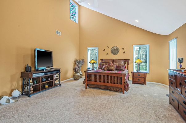 Bedroom, Interior, Recessed Lighting