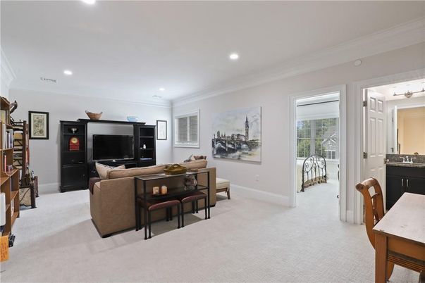 Interior, Living room, Recessed Lighting