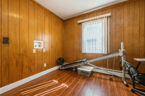 Fitness Equipment, Interior, Wood Texture Flooring, Wooden Walls
