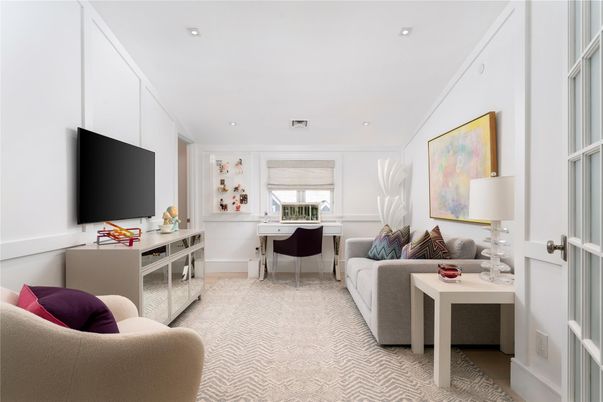 Home Office, Interior, Living room, Recessed Lighting