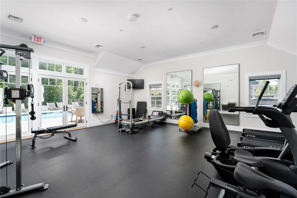 Fitness Equipment, Gym, Interior, Recessed Lighting