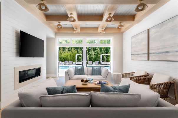 Fireplace, Interior, Living room, Wooden Beams