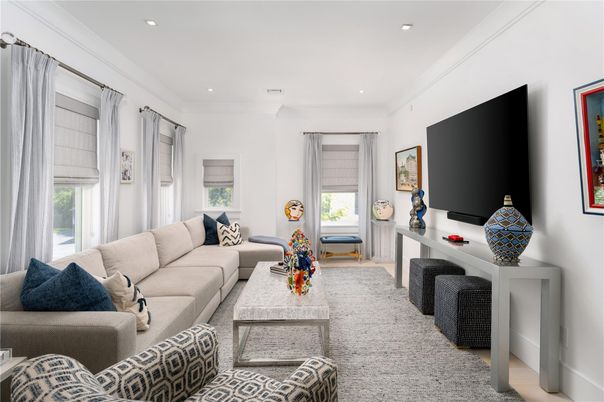 Interior, Living room, Recessed Lighting
