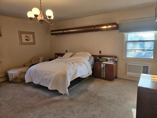 Bedroom, Chandelier, Interior