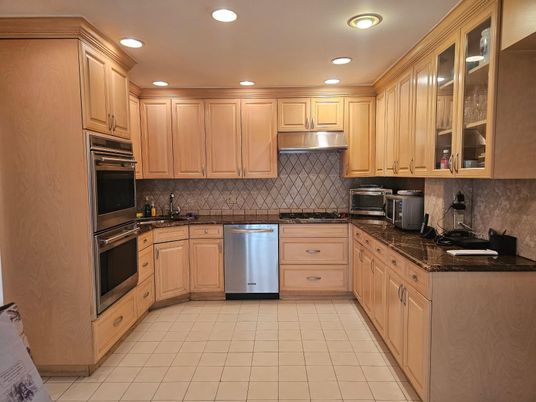 Interior, Kitchen, Recessed Lighting, Stainless Steel Appliances