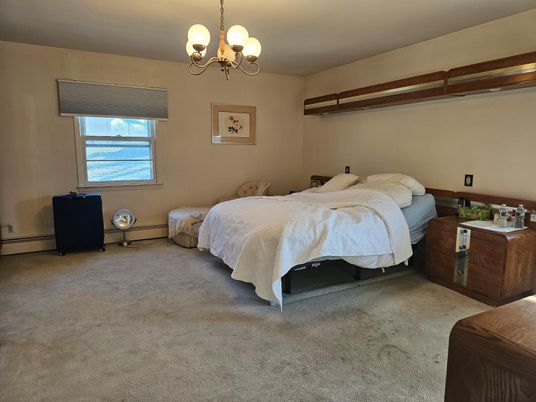 Bedroom, Chandelier, Interior