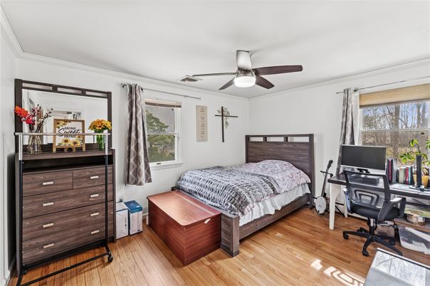 Bedroom, Home Office, Interior, Wood Texture Flooring