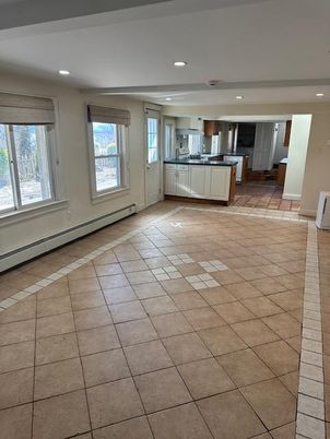 Empty room, Interior, Kitchen, Recessed Lighting