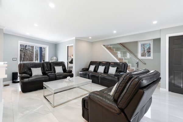 Interior, Living room, Recessed Lighting