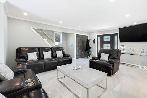 Interior, Living room, Recessed Lighting