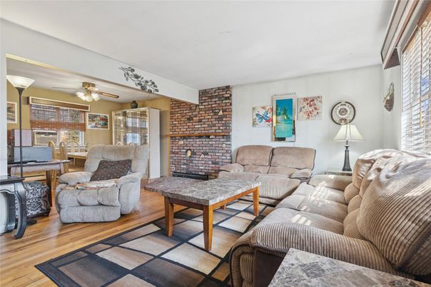 Interior, Living room, Stone Walls, Wood Texture Flooring