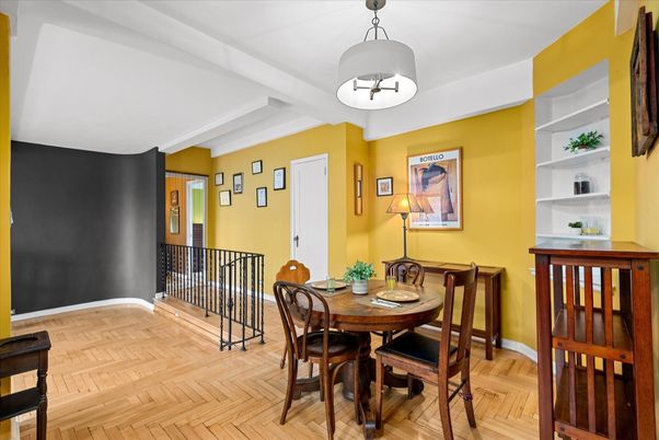 Dining room, Interior, Wood Texture Flooring