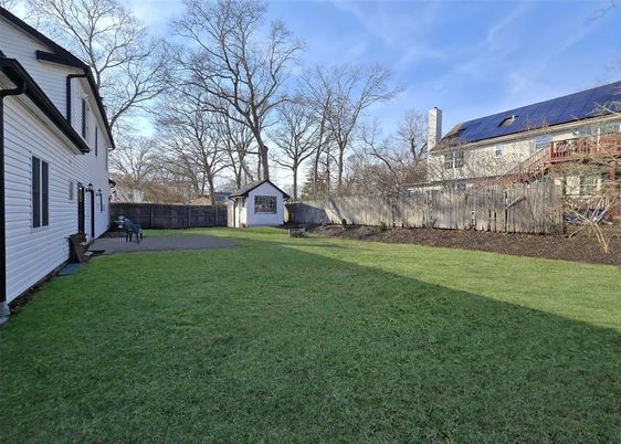 Backyard, Detached Garage, Exterior, Solar Panels