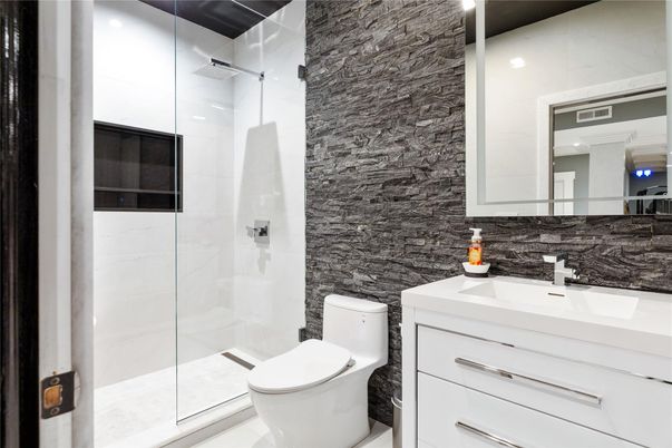 Bathroom, Glass Shower, Interior