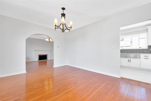 Chandelier, Empty room, Fireplace, Interior, Wood Texture Flooring