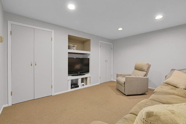 Interior, Living room, Recessed Lighting