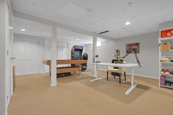 Game Room, Home Office, Interior, Recessed Lighting