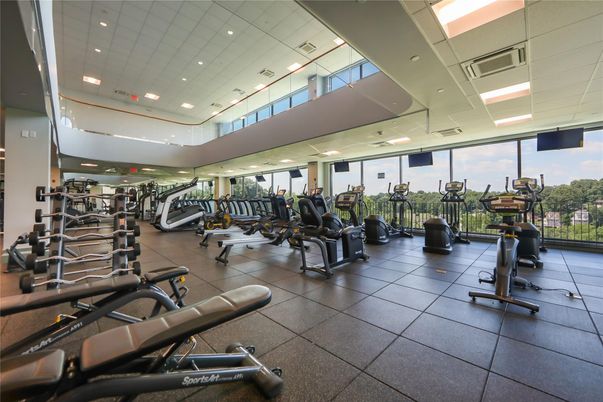 Fitness Equipment, Gym, Interior, Recessed Lighting
