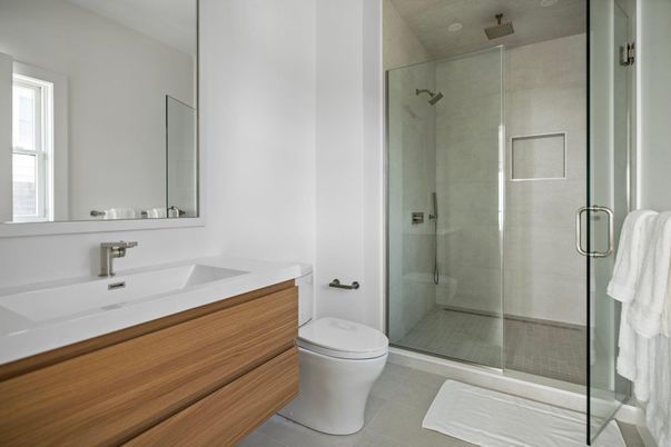 Bathroom, Glass Shower, Interior