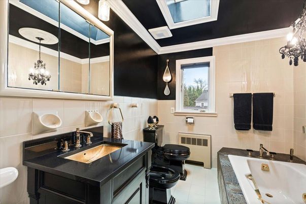 Bathroom, Dual Sink Vanities, Interior, Pendant Lights