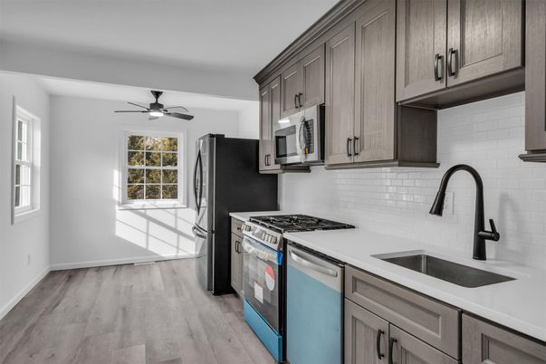 Interior, Kitchen, Wood Texture Flooring