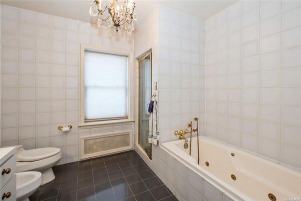 Bathroom, Chandelier, Interior