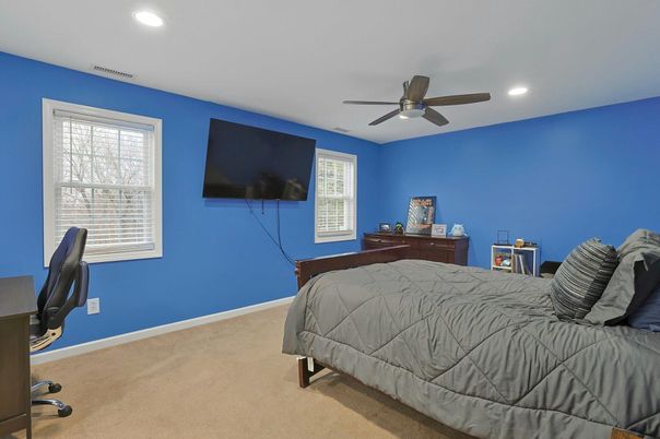 Bedroom, Interior, Recessed Lighting