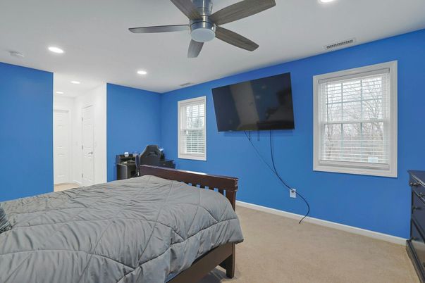 Bedroom, Interior, Recessed Lighting