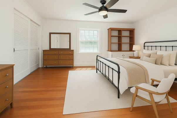 Bedroom, Interior, Wood Texture Flooring
