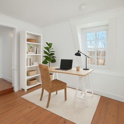 Home Office, Interior, Wood Texture Flooring