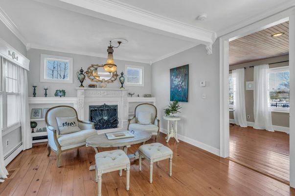 Fireplace, Interior, Wood Texture Flooring