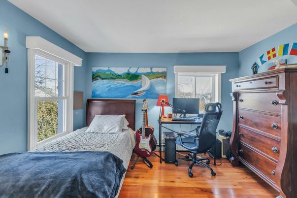 Bedroom, Home Office, Interior, Wood Texture Flooring