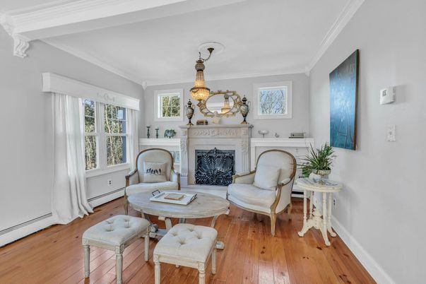 Chandelier, Fireplace, Interior, Wood Texture Flooring