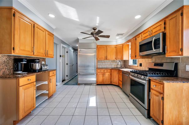 Interior, Kitchen, Recessed Lighting, Stainless Steel Appliances