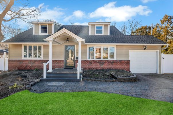 Attached, Exterior, Facade, Brick Facade, Cape Cod