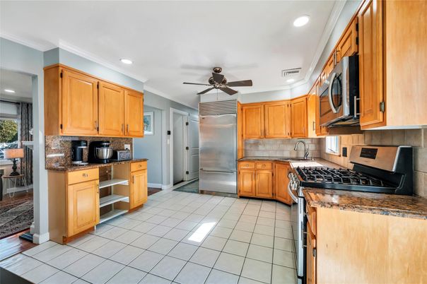 Interior, Kitchen, Recessed Lighting, Stainless Steel Appliances