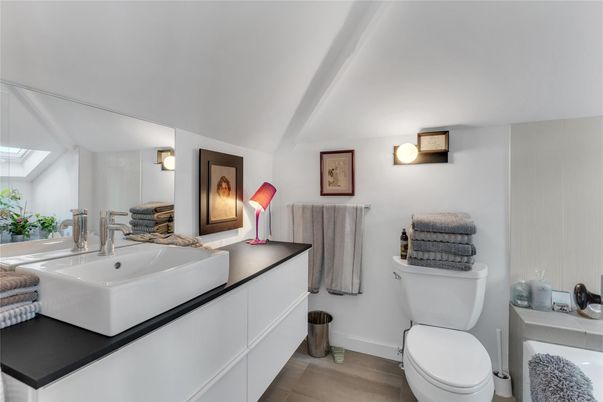 Bathroom, Interior, Wood Texture Flooring