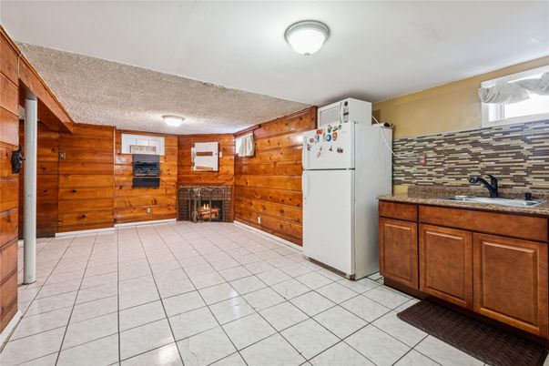 Fireplace, Interior, Kitchen, Wooden Walls