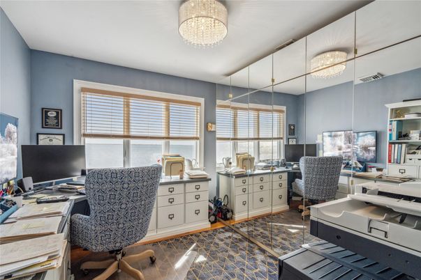 Chandelier, Home Office, Interior