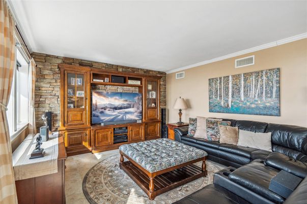 Interior, Living room, Stone Walls