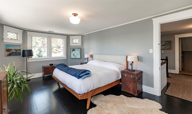 Bedroom, Interior, Wood Texture Flooring