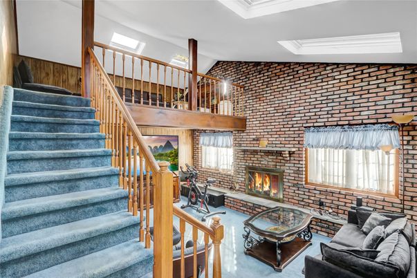 Fireplace, Interior, Living room, Stone Walls