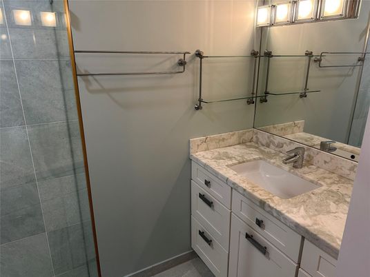 Bathroom, Dual Sink Vanities, Glass Shower, Interior