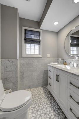 Bathroom, Interior, Recessed Lighting